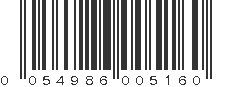 UPC 054986005160