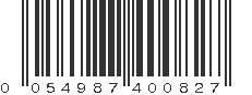 UPC 054987400827