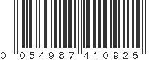 UPC 054987410925