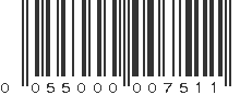 UPC 055000007511