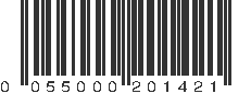 UPC 055000201421