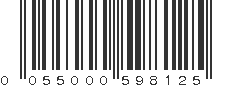 UPC 055000598125