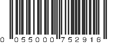 UPC 055000752916