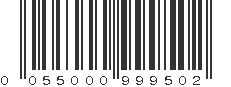 UPC 055000999502