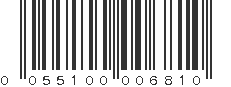 UPC 055100006810