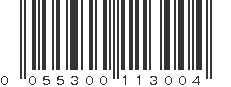 UPC 055300113004