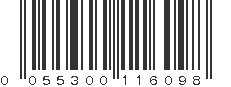 UPC 055300116098