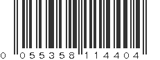 UPC 055358114404