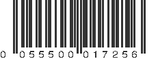 UPC 055500017256