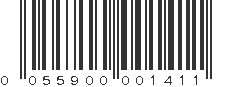 UPC 055900001411