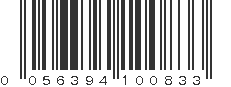 UPC 056394100833