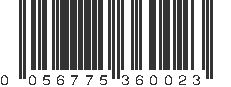 UPC 056775360023