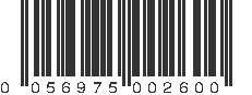 UPC 056975002600