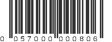 UPC 057000000806