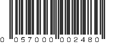 UPC 057000002480