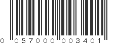 UPC 057000003401