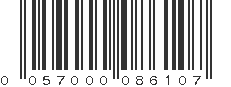 UPC 057000086107