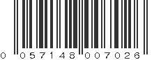 UPC 057148007026