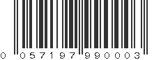 UPC 057197990003