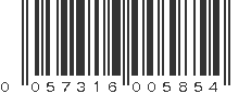 UPC 057316005854