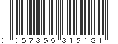 UPC 057355315181