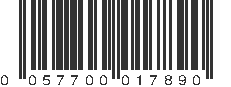 UPC 057700017890