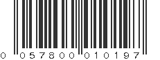 UPC 057800010197