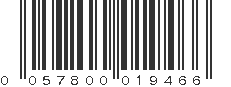 UPC 057800019466