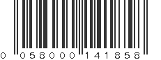 UPC 058000141858