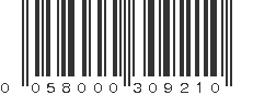 UPC 058000309210