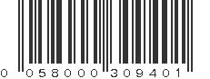 UPC 058000309401