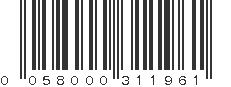 UPC 058000311961