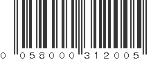 UPC 058000312005