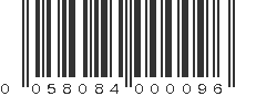 UPC 058084000096