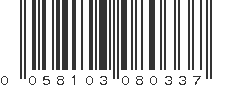 UPC 058103080337