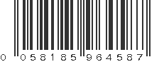 UPC 058185964587