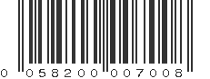 UPC 058200007008