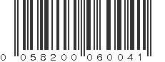 UPC 058200060041