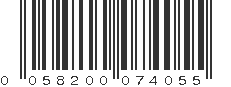 UPC 058200074055