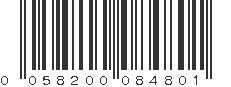 UPC 058200084801