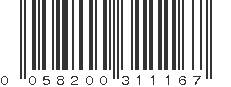 UPC 058200311167