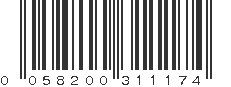 UPC 058200311174