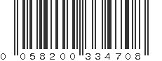 UPC 058200334708