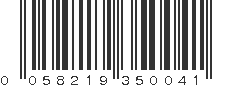 UPC 058219350041