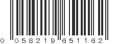 UPC 058219651162