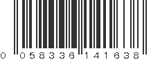 UPC 058336141638