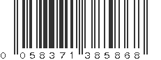 UPC 058371385868