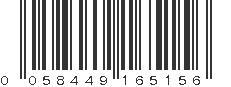 UPC 058449165156