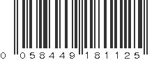 UPC 058449181125
