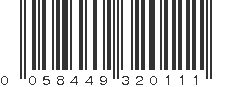 UPC 058449320111